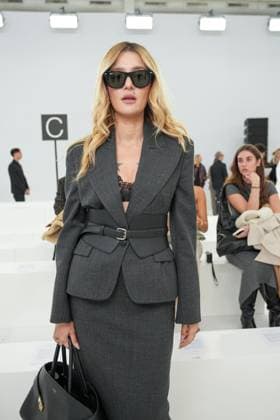 Milan, Milan Women s Fashion Week Spring Summer 2026 - Women s Fashion, Spring Summer 2026 - Ermanno Scervino fashion show - arrivals in the photo: Eleonora Carisi  Copyright: xRiccardoxGIordanox xipa-agency.netx xRiccardoxGiordano IPAx IPA_Agency_IPA65816524