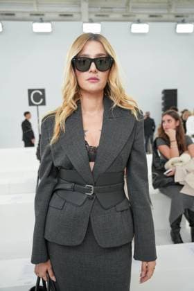 Milan, Milan Women s Fashion Week Spring Summer 2026 - Women s Fashion, Spring Summer 2026 - Ermanno Scervino fashion show - arrivals in the photo: Eleonora Carisi  Copyright: xRiccardoxGIordanox xipa-agency.netx xRiccardoxGiordano IPAx IPA_Agency_IPA65816525