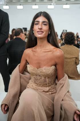 Milan, Milan Women s Fashion Week Spring Summer 2026 - Women s Fashion, Spring Summer 2026 - Ermanno Scervino fashion show - arrivals in the photo: guest  Copyright: xRiccardoxGIordanox xipa-agency.netx xRiccardoxGiordano IPAx IPA_Agency_IPA65816827
