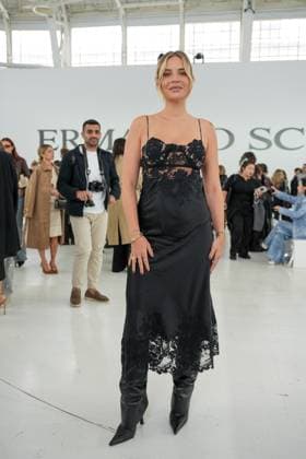 Milan, Milan Women s Fashion Week Spring Summer 2026 - Women s Fashion, Spring Summer 2026 - Ermanno Scervino fashion show - arrivals in the photo: Veronica Ferraro  Copyright: xRiccardoxGIordanox xipa-agency.netx xRiccardoxGiordano IPAx IPA_Agency_IPA65816552
