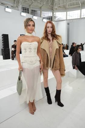 Milan, Milan Women s Fashion Week Spring Summer 2026 - Women s Fashion, Spring Summer 2026 - Ermanno Scervino fashion show - arrivals in the photo: guest Ginevra Salustri  Copyright: xRiccardoxGIordanox xipa-agency.netx xRiccardoxGiordano IPAx IPA_Agency_IPA65816298