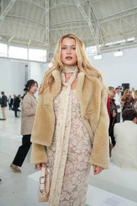 Milan, Milan Women s Fashion Week Spring Summer 2026 - Women s Fashion, Spring Summer 2026 - Ermanno Scervino fashion show - arrivals in the photo: Chloe Lecareux  Copyright: xRiccardoxGIordanox xipa-agency.netx xRiccardoxGiordano IPAx IPA_Agency_IPA65816472