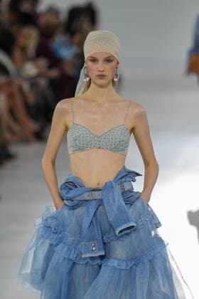 Milan, Milan Women s Fashion Week Spring Summer 2026 - Women s Fashion, Spring Summer 2026 - Ermanno Scervino fashion show - catwalk in the photo: Model  Copyright: xRiccardoxGIordanox xipa-agency.netx xRiccardoxGiordano IPAx IPA_Agency_IPA65817476