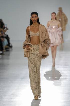 Milan, Milan Women s Fashion Week Spring Summer 2026 - Women s Fashion, Spring Summer 2026 - Ermanno Scervino fashion show - catwalk in the photo: Model  Copyright: xRiccardoxGIordanox xipa-agency.netx xRiccardoxGiordano IPAx IPA_Agency_IPA65817584