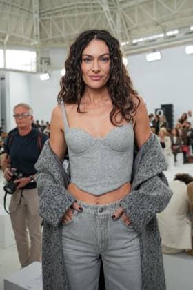 Milan, Milan Women s Fashion Week Spring Summer 2026 - Women s Fashion, Spring Summer 2026 - Ermanno Scervino fashion show - arrivals in the photo: Paola Turani  Copyright: xRiccardoxGIordanox xipa-agency.netx xRiccardoxGiordano IPAx IPA_Agency_IPA65817127