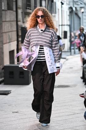 Milan, Italy: Milan, Milan Women s Fashion Week Spring Summer 2026 - Women s Fashion, Spring Summer 2026. - MSGM fashion show - catwalk - photo: model Milan Italy  - ZUMAp169 20250927_zea_p169_830 Copyright: xSimonaxChiocciax