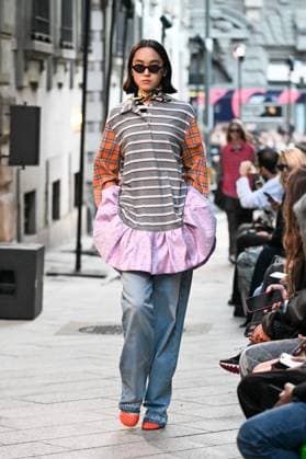Milan, Italy: Milan, Milan Women s Fashion Week Spring Summer 2026 - Women s Fashion, Spring Summer 2026. - MSGM fashion show - catwalk - photo: model Milan Italy  - ZUMAp169 20250927_zea_p169_851 Copyright: xSimonaxChiocciax