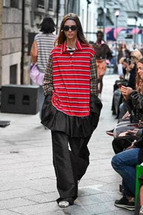 Milan, Italy: Milan, Milan Women s Fashion Week Spring Summer 2026 - Women s Fashion, Spring Summer 2026. - MSGM fashion show - catwalk - photo: model Milan Italy  - ZUMAp169 20250927_zea_p169_853 Copyright: xSimonaxChiocciax