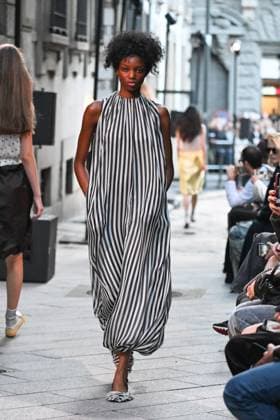 Milan, Italy: Milan, Milan Women s Fashion Week Spring Summer 2026 - Women s Fashion, Spring Summer 2026. - MSGM fashion show - catwalk - photo: model Milan Italy  - ZUMAp169 20250927_zea_p169_858 Copyright: xSimonaxChiocciax