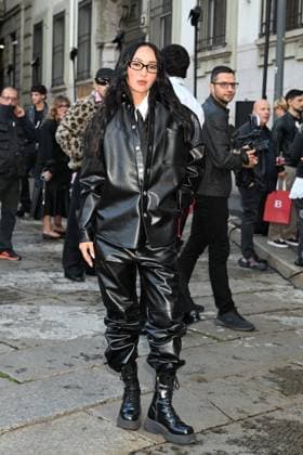 Milan, Milan Women s Fashion Week Spring Summer 2026 - Women s Fashion, Spring Summer 2026 - MSGM fashion show - guests - photo: Koran Madi  Copyright: xSimonaxChiocciax xipa-agency.netx xFotosickix IPA_Agency_IPA65843791