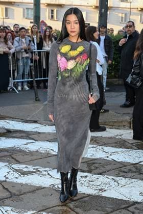 Milan, Milan Women s Fashion Week Spring Summer 2026 - Women s Fashion, Spring Summer 2026 - MSGM fashion show - guests - photo: guest  Copyright: xSimonaxChiocciax xipa-agency.netx xFotosickix IPA_Agency_IPA65843849