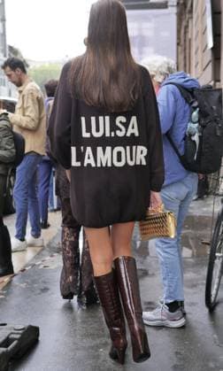 Milan, Milan Women s Fashion Week Spring Summer 2026 - Women s Fashion, Spring Summer 2026 - Luisa Spagnoli fashion show - arrivals - In the photo: guest  Copyright: xLucaxPontix xipa-agency.netx xLucaPonti IpaAgencyx IPA_Agency_IPA65846920