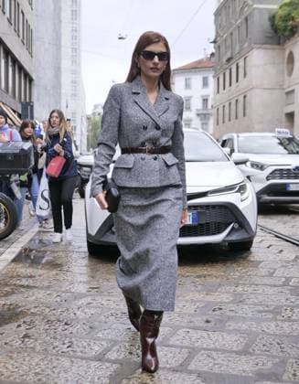 Milan, Milan Women s Fashion Week Spring Summer 2026 - Women s Fashion, Spring Summer 2026 - Luisa Spagnoli fashion show - arrivals - In the photo: guest  Copyright: xLucaxPontix xipa-agency.netx xLucaPonti IpaAgencyx IPA_Agency_IPA65847032