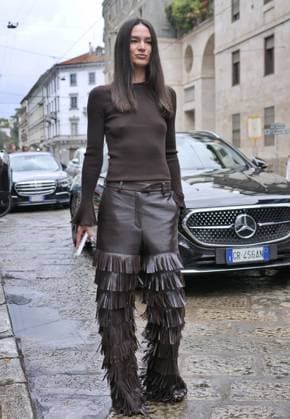 Milan, Milan Women s Fashion Week Spring Summer 2026 - Women s Fashion, Spring Summer 2026 - Luisa Spagnoli fashion show - arrivals - In the photo: guest  Copyright: xLucaxPontix xipa-agency.netx xLucaPonti IpaAgencyx IPA_Agency_IPA65847118