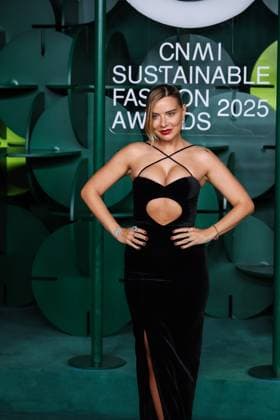 Milan, Milan Women s Fashion Week Spring Summer 2026 - Women s Fashion, Spring Summer 2026 - CNMI Sustainable Fashion Awards 2025 at Teatro alla Scala - Guest arrivals photocall. Pictured: Veronica Ferraro  Copyright: xAlessandroxBremecx xipa-agency.netx xx IPA_Agency_IPA65849287