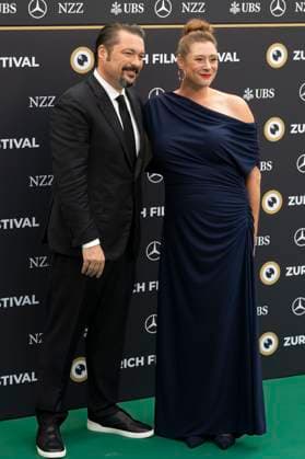 James Vanderbilt mit Ehefrau Amber Freeman bei der Premiere des Kinofilms Nuremberg Nürnberg auf dem 21. Zurich Film Festival 2025 im Festivalzentrum. Zürich, 27.09.2025