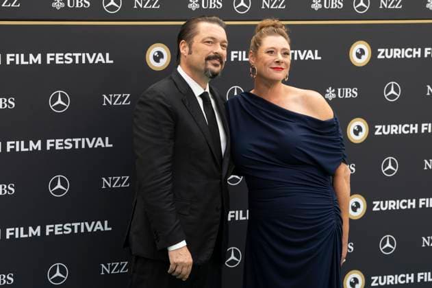 James Vanderbilt mit Ehefrau Amber Freeman bei der Premiere des Kinofilms Nuremberg Nürnberg auf dem 21. Zurich Film Festival 2025 im Festivalzentrum. Zürich, 27.09.2025