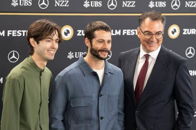 James Sweeney, Dylan O Brien und Christian Jungen bei der Premiere des Kinofilms Twinless auf dem 21. Zurich Film Festival 2025 im Festivalzentrum. Zürich, 27.09.2025