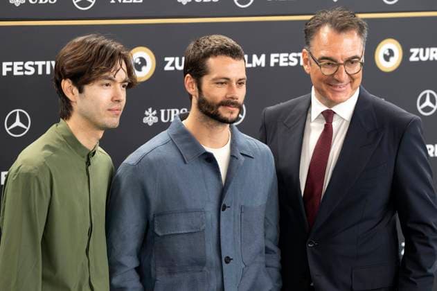 James Sweeney, Dylan O Brien und Christian Jungen bei der Premiere des Kinofilms Twinless auf dem 21. Zurich Film Festival 2025 im Festivalzentrum. Zürich, 27.09.2025