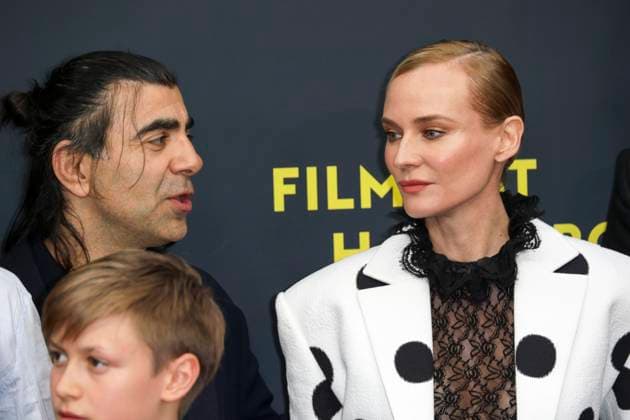 abb Diane Kruger, Fatih Akin Regisseur Schauspielerin zu Gast auf dem Roten Teppich bei der Kino Film Premiere Amrum auf dem Filmfest Hamburg im Cinemaxx Kino am Dammtor am 27.09.2025 in Hamburg Hamburg Deutschland
