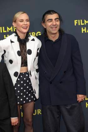 abb Diane Kruger, Fatih Akin Regisseur Schauspielerin zu Gast auf dem Roten Teppich bei der Kino Film Premiere Amrum auf dem Filmfest Hamburg im Cinemaxx Kino am Dammtor am 27.09.2025 in Hamburg Hamburg Deutschland