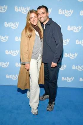abb Katharina Kruse und Florian Kruse zu Gast auf dem blauen Teppich bei der Film Premiere Bluey im Kino Kuechenspass Kollektion im CinemaxX Berlin Potsdamer Platz am 27.09.2025 in Berlin Berlin Deutschland
