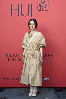 Milan, Milan Women s Fashion Week Spring Summer 2026 - Women s Fashion, Spring Summer 2026. - HUI fashion show - guests - photo: guest  Copyright: xSimonaxChiocciax xipa-agency.netx xFotosickix IPA_Agency_IPA65874542