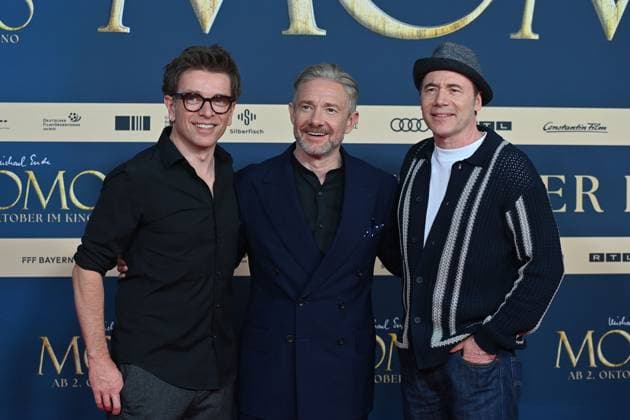 Regisseur Christian Ditter, Martin FREEMAN (Schauspieler), Michael Bulli HERBIG , Filmpremiere MOMO am 128.09.2025 im Mathaeser Kino in Muenchen.