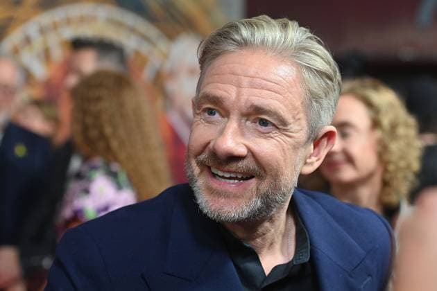 Martin FREEMAN (Schauspieler), Einzelbild,angeschnittenes Einzelmotiv,Portraet,Portrait,Porträt. Filmpremiere MOMO am 128.09.2025 im Mathaeser Kino in Muenchen.