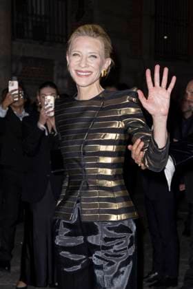 MFW Giorgio Armani arrivals MP Cate Blanchett arrives to Pinacoteca of Brera to attending the Giorgio Armani fashion show during Milan s Fashion Week Womenswear Spring Summer 2026, on September 28, 2025 in Milan (Italy). Photo by Marco Piovanotto Abacapress.com  Copyright: xPiovanottoxMarco ABACAx