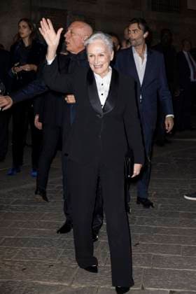 MFW Giorgio Armani arrivals MP Glenn Close arrives to Pinacoteca of Brera to attending the Giorgio Armani fashion show during Milan s Fashion Week Womenswear Spring Summer 2026, on September 28, 2025 in Milan (Italy). Photo by Marco Piovanotto Abacapress.com  Copyright: xPiovanottoxMarco ABACAx