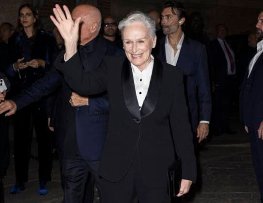 MFW Giorgio Armani arrivals MP Glenn Close arrives to Pinacoteca of Brera to attending the Giorgio Armani fashion show during Milan s Fashion Week Womenswear Spring Summer 2026, on September 28, 2025 in Milan (Italy). Photo by Marco Piovanotto Abacapress.com  Copyright: xPiovanottoxMarco ABACAx