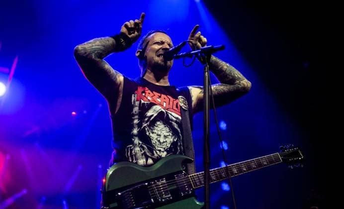 Volbeat in Oberhausen ** NUR FÜR REDAKTIONELLE ZWECKE ** EDITORIAL USE ONLY **<p>Die dänische Rock Band Volbeat spielt am 28. September 2025 im Rahmen ihrer Greatest of all Tours - Tour in der Rudolf-Weber-Arena in Oberhausen. Deutschland Nordrhein Westfalen Oberhausen Copyright: SebastianxKonopka *** Volbeat in Oberhausen FOR EDITORIAL PURPOSES ONLY EDITORIAL USE ONLY p The Danish rock band Volbeat will play on September 28, 2025 as part of their Greatest of all Tours Tour at the Rudolf Weber Arena in Oberhausen Germany Nordrhein Westfalen Oberhausen Copyright SebastianxKonopka Copyright: SebastianxKonopka doc82ldfyeqhj412hv0t9zk ,EDITORIAL USE ONLY