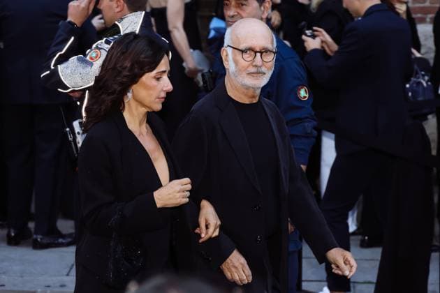 Milan, Milan Women s Fashion Week Spring Summer 2026 - Women s Fashion, Spring Summer 2026 - Giorgio Armani Fashion Show - Guest Arrivals. Pictured: Ludovico Einaudi  Copyright: xAlessandroxBremecx xipa-agency.netx xx IPA_Agency_IPA65894606