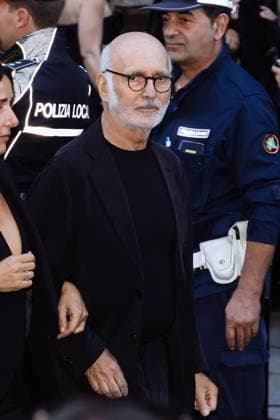 Milan, Milan Women s Fashion Week Spring Summer 2026 - Women s Fashion, Spring Summer 2026 - Giorgio Armani Fashion Show - Guest Arrivals. Pictured: Ludovico Einaudi  Copyright: xAlessandroxBremecx xipa-agency.netx xx IPA_Agency_IPA65894615
