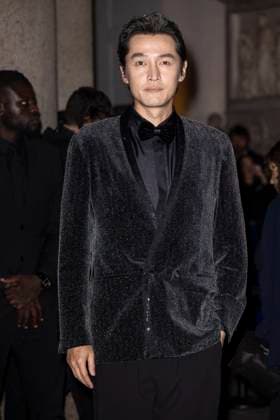 MFW Giorgio Armani arrivals MP A guest arrives to Pinacoteca of Brera to attending the Giorgio Armani fashion show is held during Milan s Fashion Week Womenswear Spring Summer 2026, on September 28, 2025 in Milan (Italy). Photo by Marco Piovanotto Abacapress.com  Copyright: xPiovanottoxMarco ABACAx