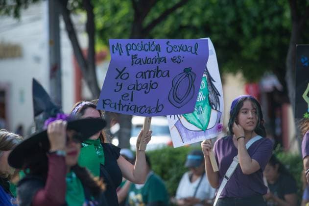 Global Day of Action for Abortion Demonstration Women taking part during a demonstration in the main streets of the Queretaro for the Global Day of Action for Legal, Safe, and Accessible Abortion. on September 28, 2025 in Quertetaro, Mexico. (Photo by Jose Carrera Eyepix Group) Copyright: xJosexCarrera xEyepixxGroupx JFC_28092025_170937