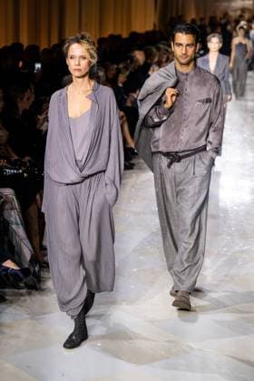 Milan Fashion Week - Women S S 2026 Giorgio Armani Fashion Show Runway Pinacoteca di Brera - Milan, Italy Milan Fashion Week - Women S S 2026 Giorgio Armani Fashion Show Runway Pinacoteca di Brera - Milan, Italy 28th September 2025  Copyright: xALFONSOxCATALANO SGPITALIAx
