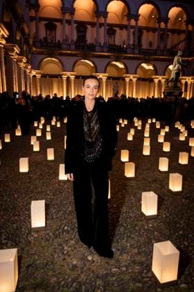 Milan Fashion Week - Women S S 2026 Giorgio Armani Fashion Show Front Row Pinacoteca di Brera - Milan, Italy Kasia Smutniak Milan Fashion Week - Women S S 2026 Giorgio Armani Fashion Show Front Row Pinacoteca di Brera - Milan, Italy 28th September 2025  Copyright: xALFONSOxCATALANO SGPITALIAx