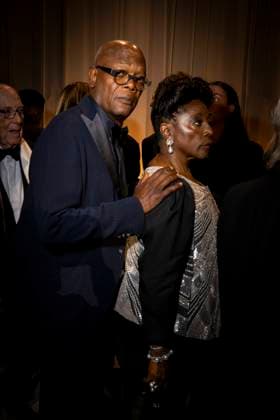 Milan Fashion Week - Women S S 2026 Giorgio Armani Fashion Show Front Row Pinacoteca di Brera - Milan, Italy Samuel L Jackson;LaTanya Richardson Milan Fashion Week - Women S S 2026 Giorgio Armani Fashion Show Front Row Pinacoteca di Brera - Milan, Italy 28th September 2025  Copyright: xALFONSOxCATALANO SGPITALIAx