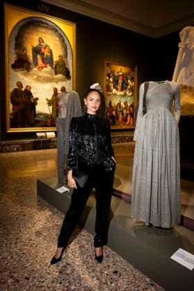 Milan Fashion Week - Women S S 2026 Giorgio Armani Fashion Show Front Row Pinacoteca di Brera - Milan, Italy Eiza Gongalez Milan Fashion Week - Women S S 2026 Giorgio Armani Fashion Show Front Row Pinacoteca di Brera - Milan, Italy 28th September 2025  Copyright: xALFONSOxCATALANO SGPITALIAx