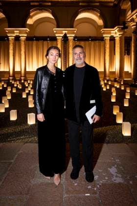 Milan Fashion Week - Women S S 2026 Giorgio Armani Fashion Show Front Row Pinacoteca di Brera - Milan, Italy guests Milan Fashion Week - Women S S 2026 Giorgio Armani Fashion Show Front Row Pinacoteca di Brera - Milan, Italy 28th September 2025  Copyright: xALFONSOxCATALANO SGPITALIAx