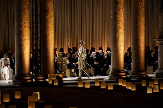 Milan Fashion Week - Women S S 2026 Giorgio Armani Fashion Show Vibes Pinacoteca di Brera - Milan, Italy Milan Fashion Week - Women S S 2026 Giorgio Armani Fashion Show Vibes Pinacoteca di Brera - Milan, Italy 28th September 2025  Copyright: xALFONSOxCATALANO SGPITALIAx