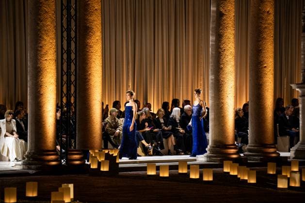 Milan Fashion Week - Women S S 2026 Giorgio Armani Fashion Show Vibes Pinacoteca di Brera - Milan, Italy Milan Fashion Week - Women S S 2026 Giorgio Armani Fashion Show Vibes Pinacoteca di Brera - Milan, Italy 28th September 2025  Copyright: xALFONSOxCATALANO SGPITALIAx