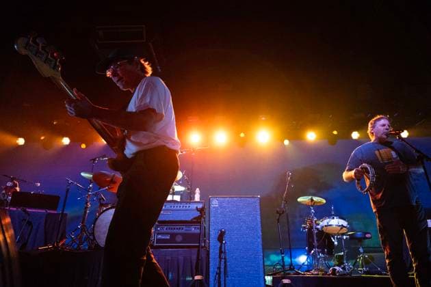 September 28, 2025: Mark Ibold Bass guitarist of Pavement performing at the Levitation Music Festival, Palmer Events Center. Austin, Texas. CSM Austin United States of America - ZUMAc04_ 20250928_faf_c04_115 Copyright: xMarioxCantux