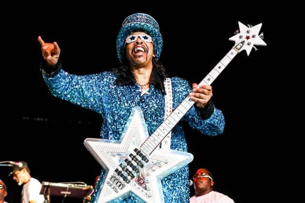 Bootsy Collins Performs in North Carolina July 23, 2016 - Raleigh, North Carolina, U.S - Bootsy Collins Performs at the Coastal Carolina Music Park at Walnut Creek in Raleigh, North Carolina. William Earl Bootsy Collins (born October 26, 1951) is an American musician and singer-songwriter. Copyright: xAndyxMartinxJr.x