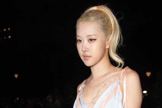 PFW Saint Laurent Front Row Rose attending the Saint Laurent Womenswear Spring Summer 2026 show as part of Paris Fashion Week in Paris, France on September 29, 2025. Photo by Aurore Marechal ABACAPRESS.COM Paris France  Copyright: xMarechalxAurore ABACAx
