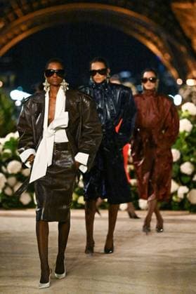 PFW Saint Laurent Runway Models walk the runway during the Saint Laurent Womenswear Spring Summer 2026 show as part of Paris Fashion Week in Paris, France on September 29, 2025. Photo by Aurore Marechal ABACAPRESS.COM Paris France  Copyright: xMarechalxAurore ABACAx