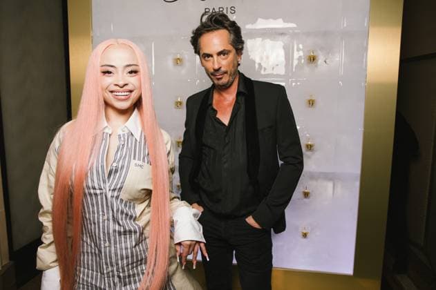 The rapper Ice Spice and Kilian Hennessy at the Kilian Paris party at the Plaza Athénée as part of Paris Fashion Week Collection Femme Prêt à Porter Printemps Eté 2026 in Paris PFW on September 29, 2025 Sam Delpechage Bestimage Celebs attend the Kilian Paris Angels Share Launch Party as part of Paris Fashion Week on September 29, 2025 in Paris France  Copyright: xSamxDelpechx xBestimagexSamxDelpechx xBestimagex
