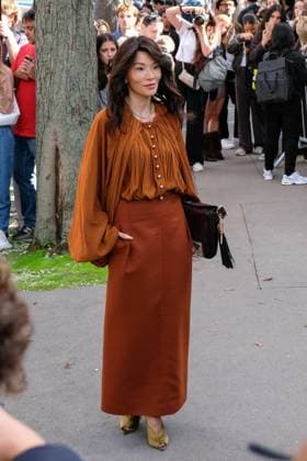 PFW - Celebs At Lanvin Tina Leung at the Lanvin fashion show as part of Spring Summer 2026 Paris Fashion Week held on September 30, 2025 in Paris, France. Photo by Robin Psaila ABACAPRESS.COM Paris France  Copyright: xPsailaxRobin ABACAx